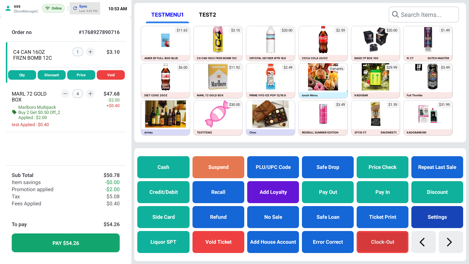 CStoreiQ POS Application